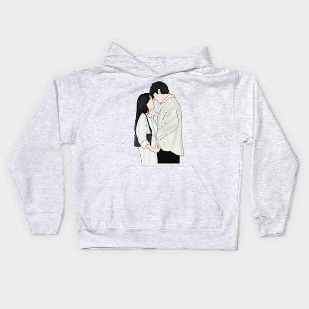 Tell Me That You Love Me Korean Drama Kids Hoodie by ArtRaft Pro